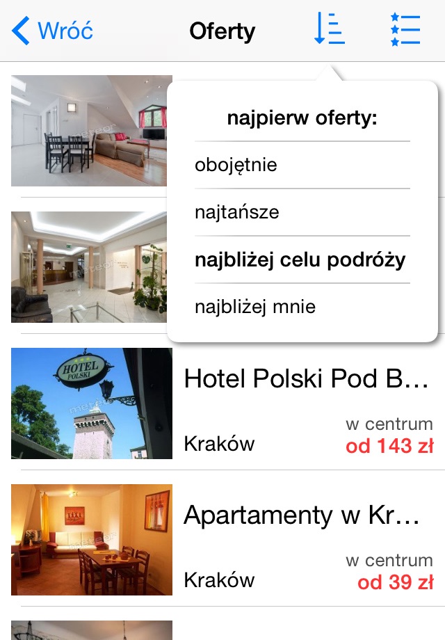 Noclegi, Hotele w Polsce screenshot 2