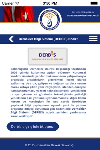 Dernekler Dairesi Başkanlığı screenshot 3