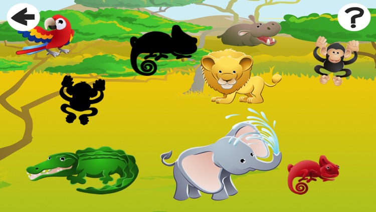 Animated Safari Animal-s in One Kid-s Puzzle Game