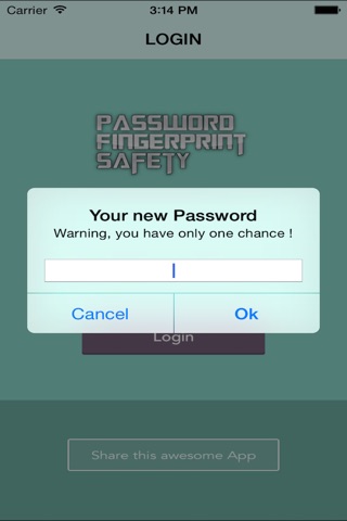 Password Fingerprint Safety screenshot 2