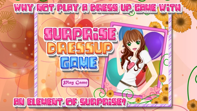 Surprise dressup game