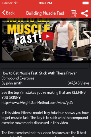 How To Build Muscle - Muscle Building Guide screenshot 3