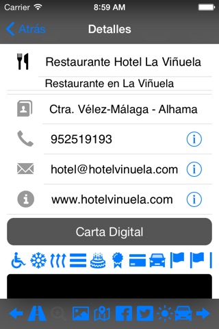 Cartas Digitales de Málaga Interior screenshot 2