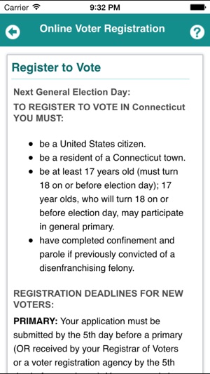 CT Voter Registration