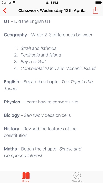 Logbook - Manage Schoolwork