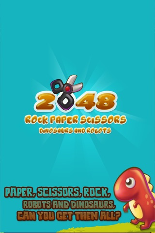 2048 - Rock Paper Scissors Dinosaurs and Robots Match Game Free screenshot 4
