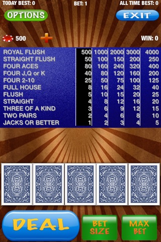 Jacks or Better Video Poker  5 Card Draw Stud Las Vegas Edition screenshot 3