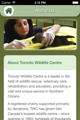 Game screenshot Wildlife Help - Toronto Wildlife Centre Rescue Injured, Sick & Orphaned Wild Animals hack