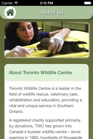 Wildlife Help - Toronto Wildlife Centre Rescue Injured, Sick & Orphaned Wild Animals screenshot 3
