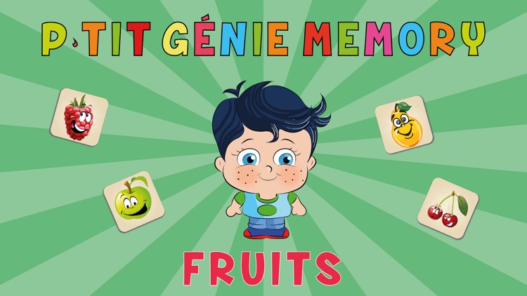 Learn French with Little Genius - Matching Game - Fruits