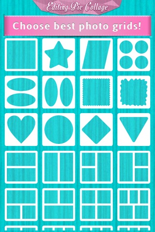 Editing Pic Collage & Photo Shoot Booth - Stitch Pics in Grid Frames to Make Art Collages screenshot 2