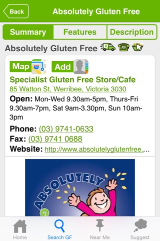 Gluten Free Eating Directory 1.5 screenshot 4