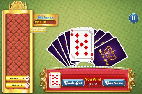 HiLo Casino Card King Mania Pro - top betting card game screenshot 3