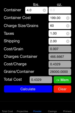 Ammo Reload Cost screenshot 2