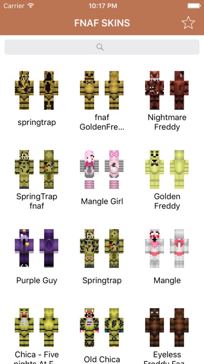 Nightmare chica Minecraft Skins