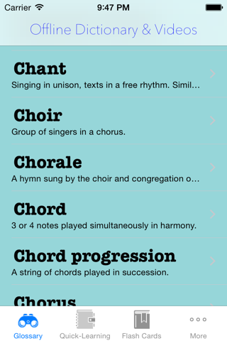 Скриншот из Musical term & flashcard:image illustrations with learning sheet and free video lesson