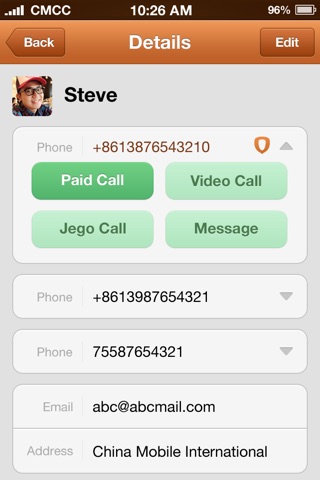 Jego - 连接你的号码 接拨国际电话 screenshot 2