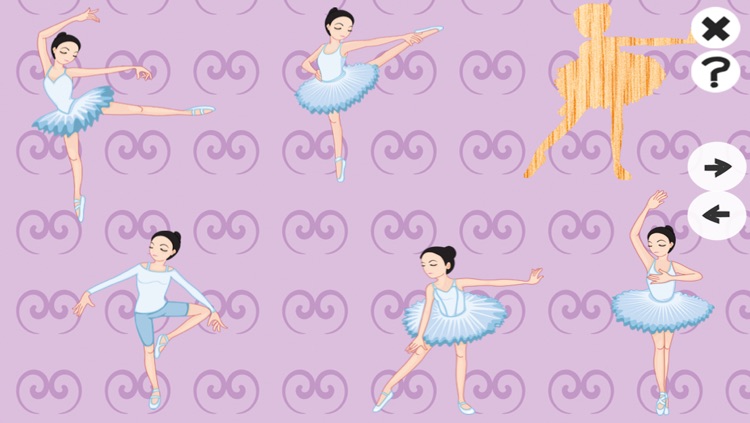 A Ballet Game for Girls: Learn like a ballerina for kindergarten or pre-school