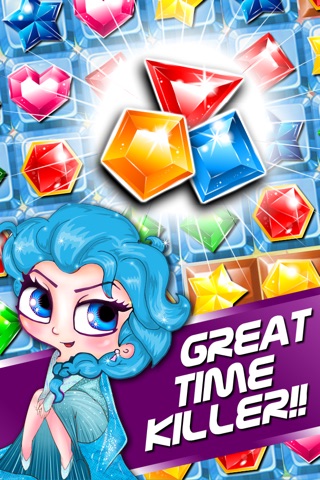 Jelly Jewel's - diamond match-3 game and kids digger mania hd free screenshot 4