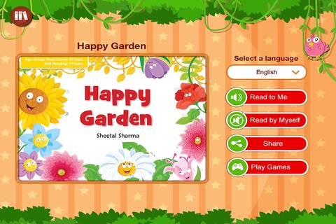 Happy Garden - Interactive Reading Planet  series Story authored by Sheetal Sharma screenshot 2