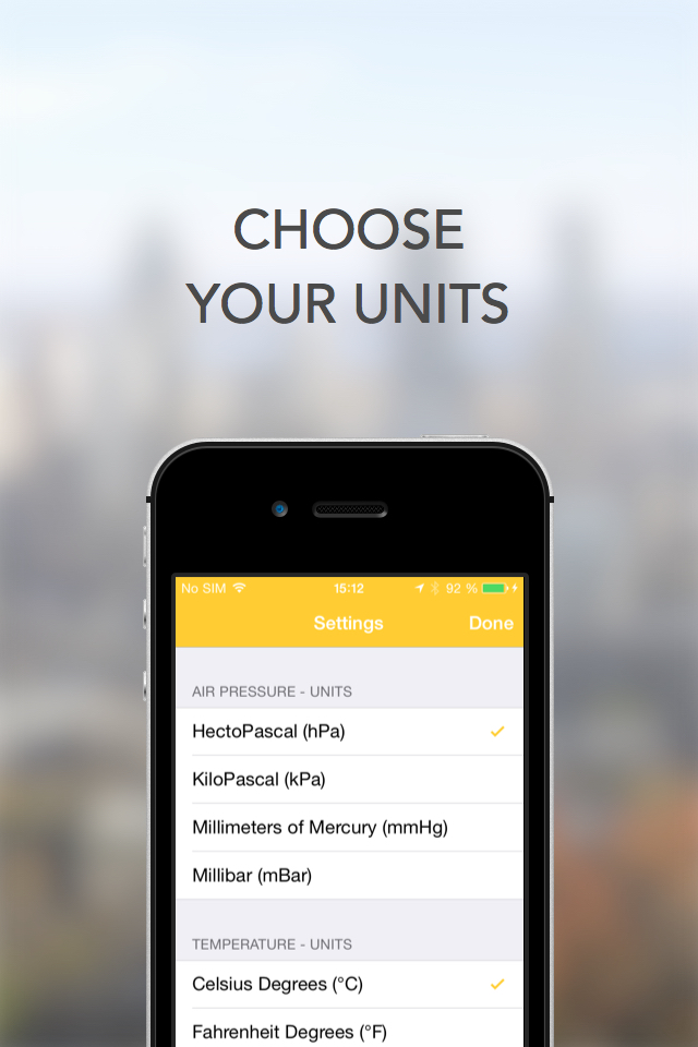 Easy Weather - Use your barometer