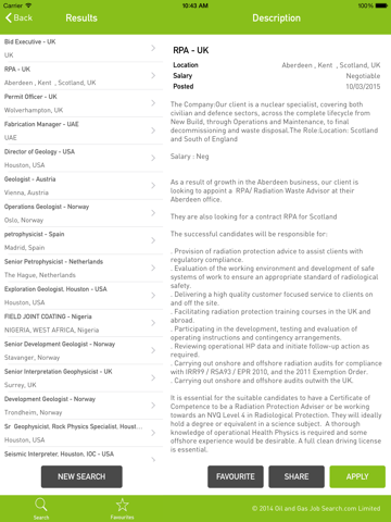 Oil And Gas Job Search for iPad screenshot 4