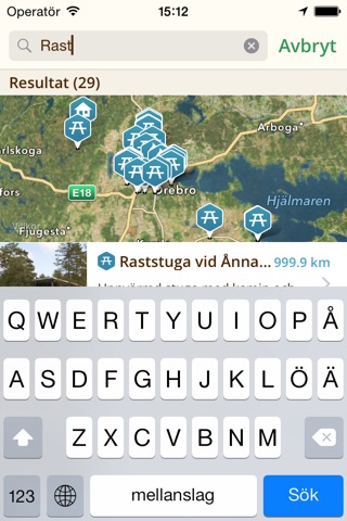 Örebros Naturkarta screenshot 2
