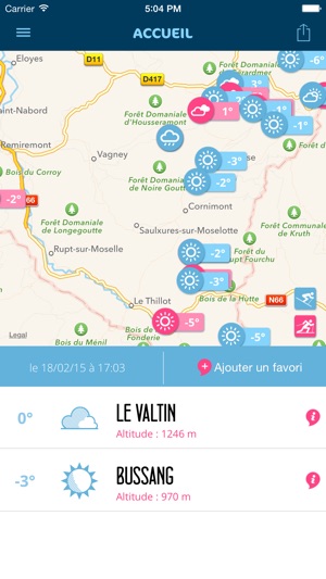 Vosges Neige - Bulletin d’enneigement et météo des stations (圖1)-速報App