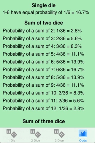 Dice-Odds screenshot 4