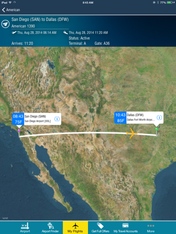 Скриншот из Dallas Fort Worth Airport Pro (DFW/DAL) + Flight Tracker Dallas Love Radar