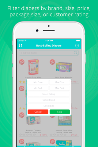 DiaperFit - Find the Best Diaper for Your Baby at the Lowest Price. screenshot 2