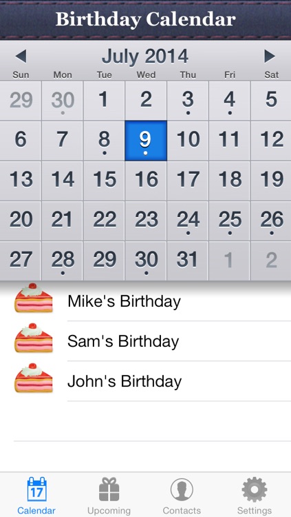 Birthday Reminder & Calendar+ screenshot-0