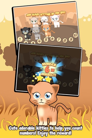 Number Kitty Cats : Cute and Adorable pets that helps kids. screenshot 2