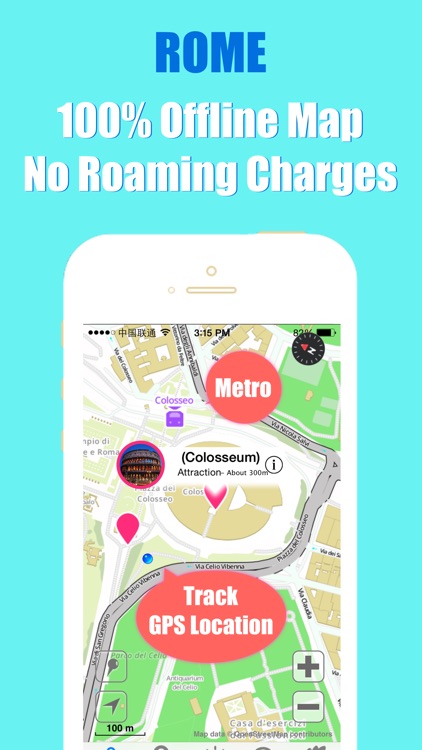 Rome travel guide and offline city map, Beetletrip Augmented Reality Rome Metro Train and Walks screenshot-3