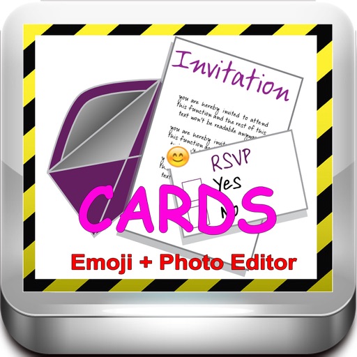 Invitation eCards with Photo Editor.Customize and Send Invitation eCards with Invitation Emoji,Text and Voice Messages
