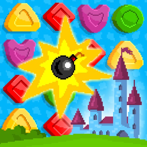 Pixel Crush Mania - Retro Match 3 Puzzle Game