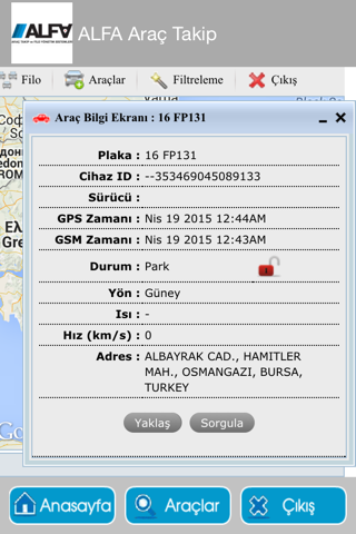 Alfa Araç Takip screenshot 3
