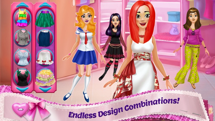 Design It! - Outfit Maker for Fashion Girls Makeover : Dress Up , Make Up and Tailor screenshot-4