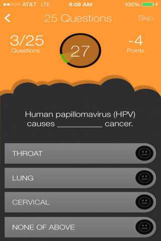 MedicalCancerQuiz screenshot 2