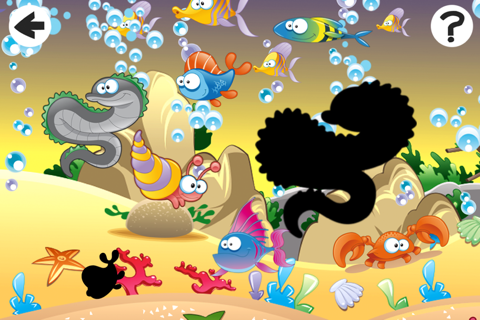 A Find the Shadow Game for Children: Learn and Play with Marine Animals screenshot 2