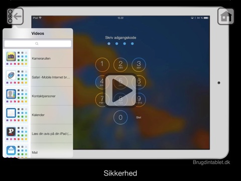 Brug din Tablet - Undervisning på Video screenshot 3