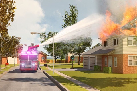 Fire Truck Parking Simulator screenshot 4