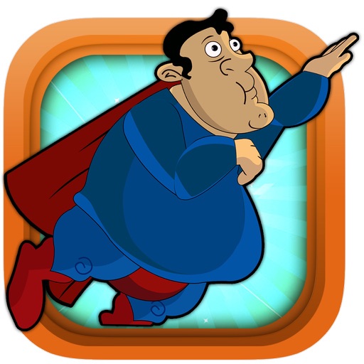 Awesome Fatty Man Super Hero: Justice Among Chaos iOS App