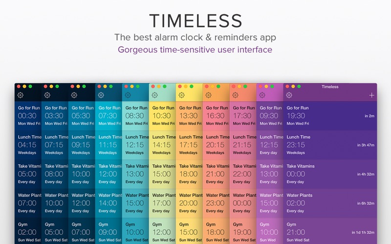 Timeless 1.9 Mac 破解版 – 好用漂亮的闹钟和提醒工具