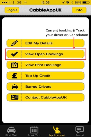 CabbieAppUK (Passenger's free booking App) screenshot 4