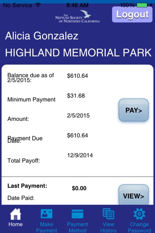 NSNC Bill Pay screenshot 2