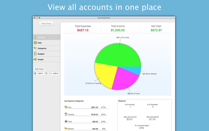 Spending Tracker - Money &amp; Budget Log thumbnail 1