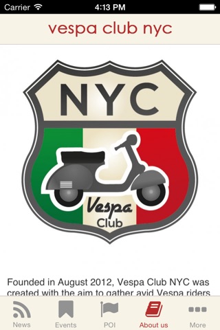 Vespa Club NYC screenshot 2