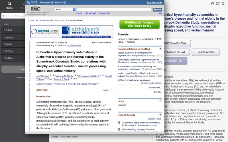 Unbound MEDLINE - PubMed, Journals, and Grapherence™ küçük resim 2