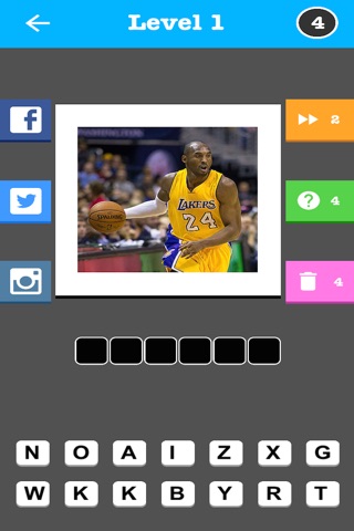 Pro Basketball Player Quiz - Guess the Name Trivia Game screenshot 2